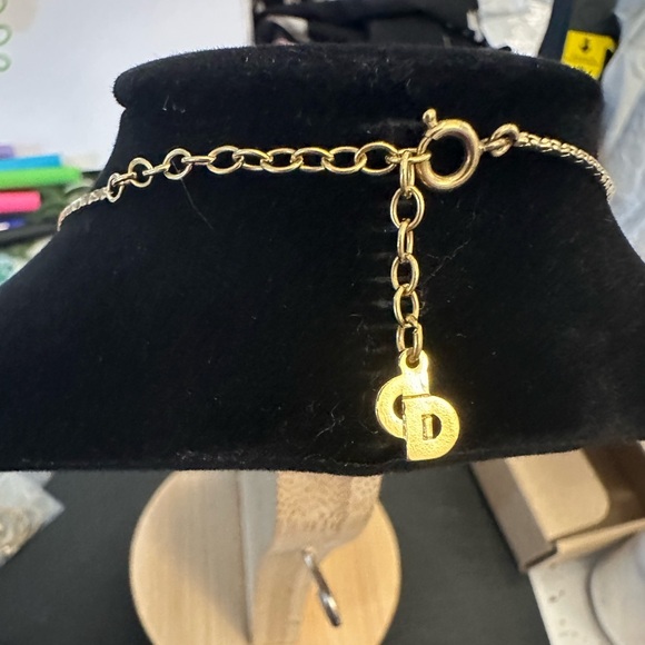 Vintage Dior Gold Diamond Heart Necklace - Picture 6 of 7